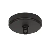 Belmont 4-Light Uplight Chandelier in Matte Black with Wood-Look Metal - Image 3