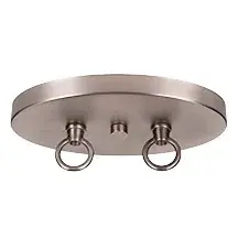 Belmont 8-Light Oval Chandelier in Graphite & Distressed Wood - Image 5