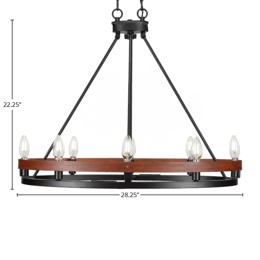 Belmont 8-Light Oval Chandelier - Image 2