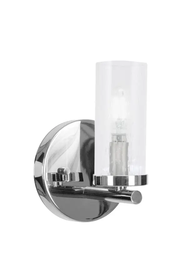 Trinity Wall Sconce with Clear Bubble Glass - Image 1