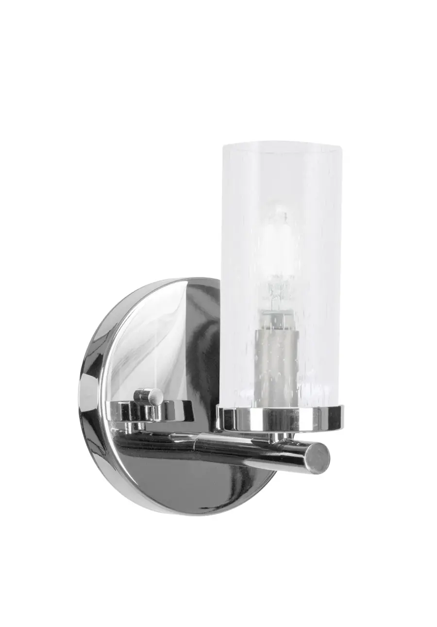 Trinity Wall Sconce with Clear Bubble Glass - Image 1