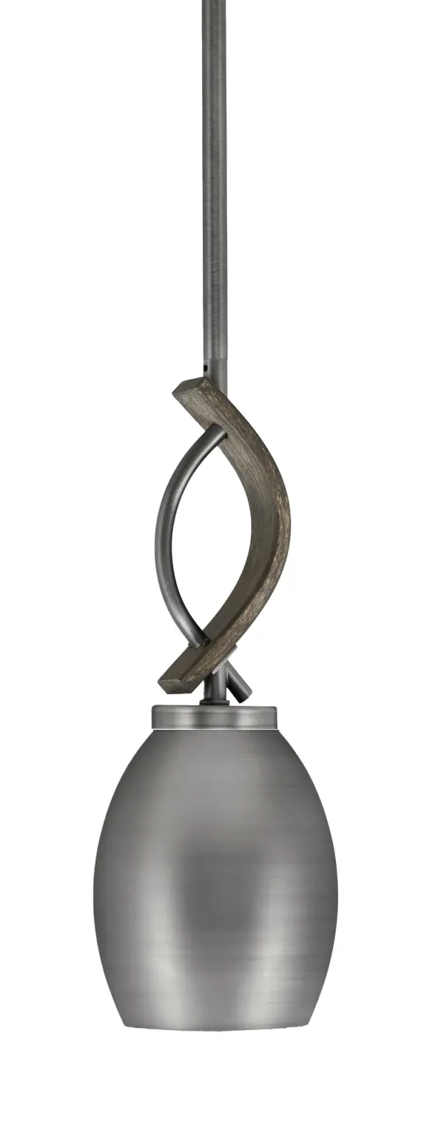 Monterey Mini Pendant with Distressed Wood Finish - Image 1