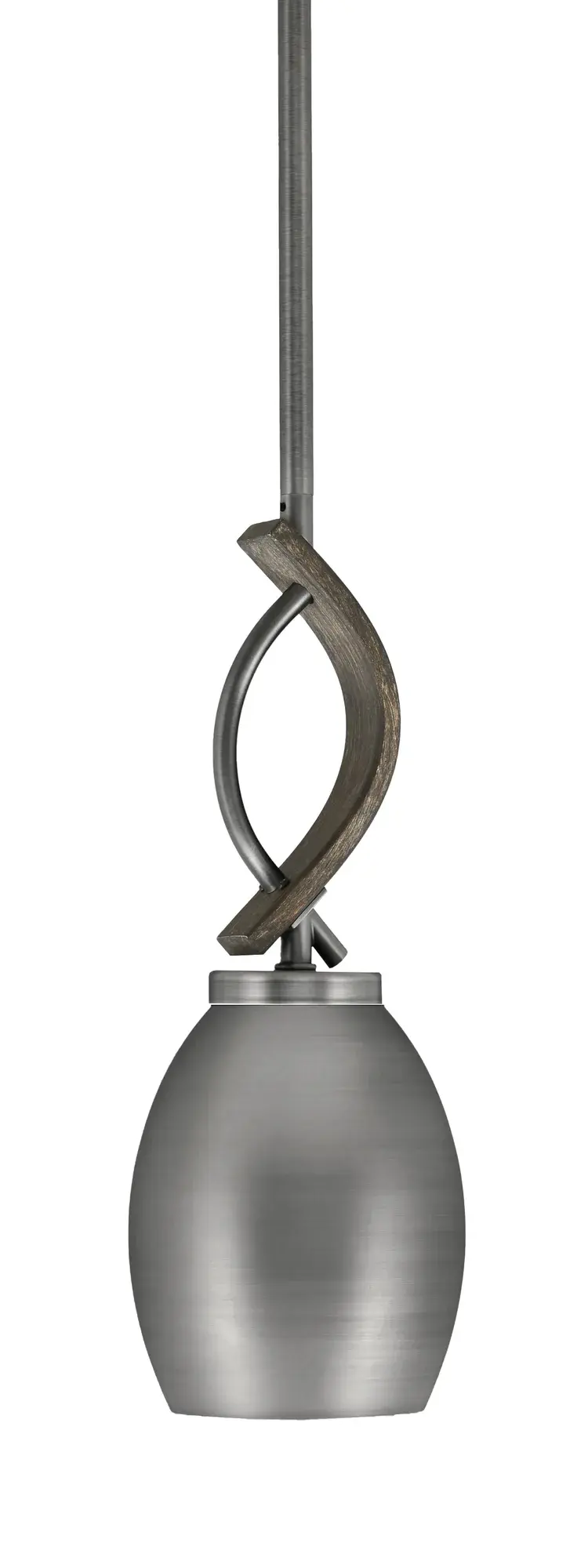 Monterey Mini Pendant with Distressed Wood Finish - Image 1