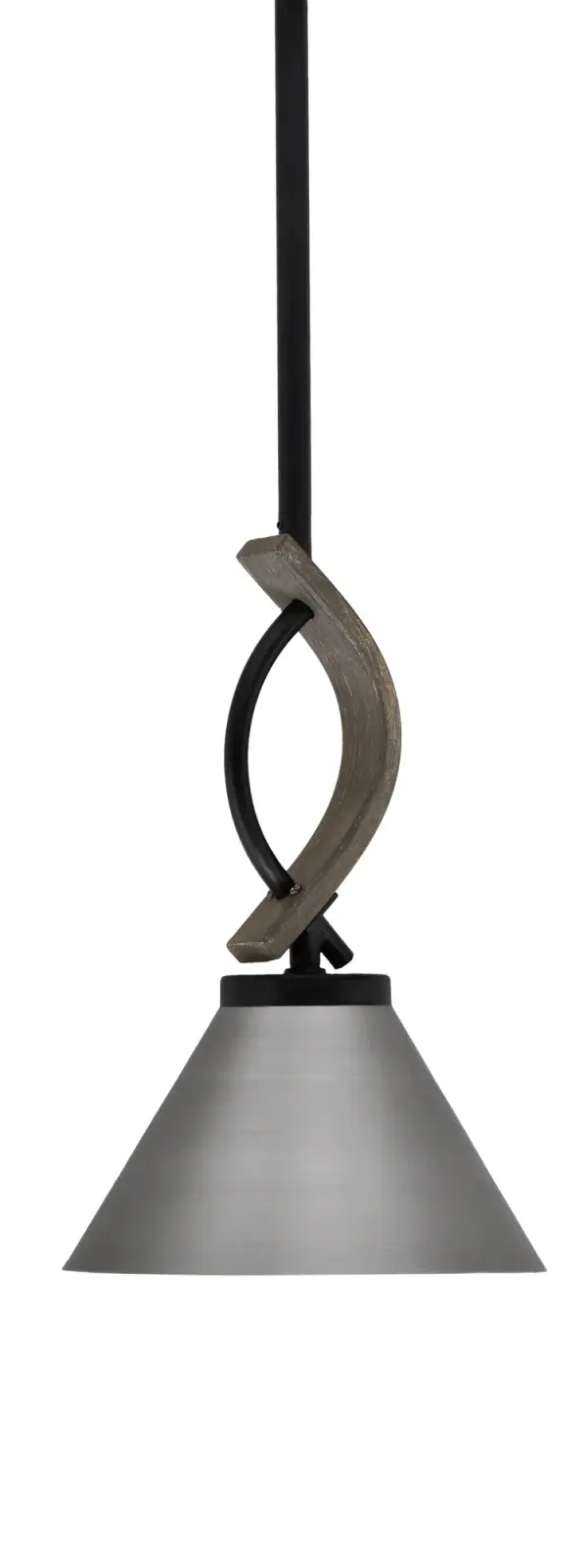 Monterey Mini Pendant with Brushed Nickel Shade - Image 1