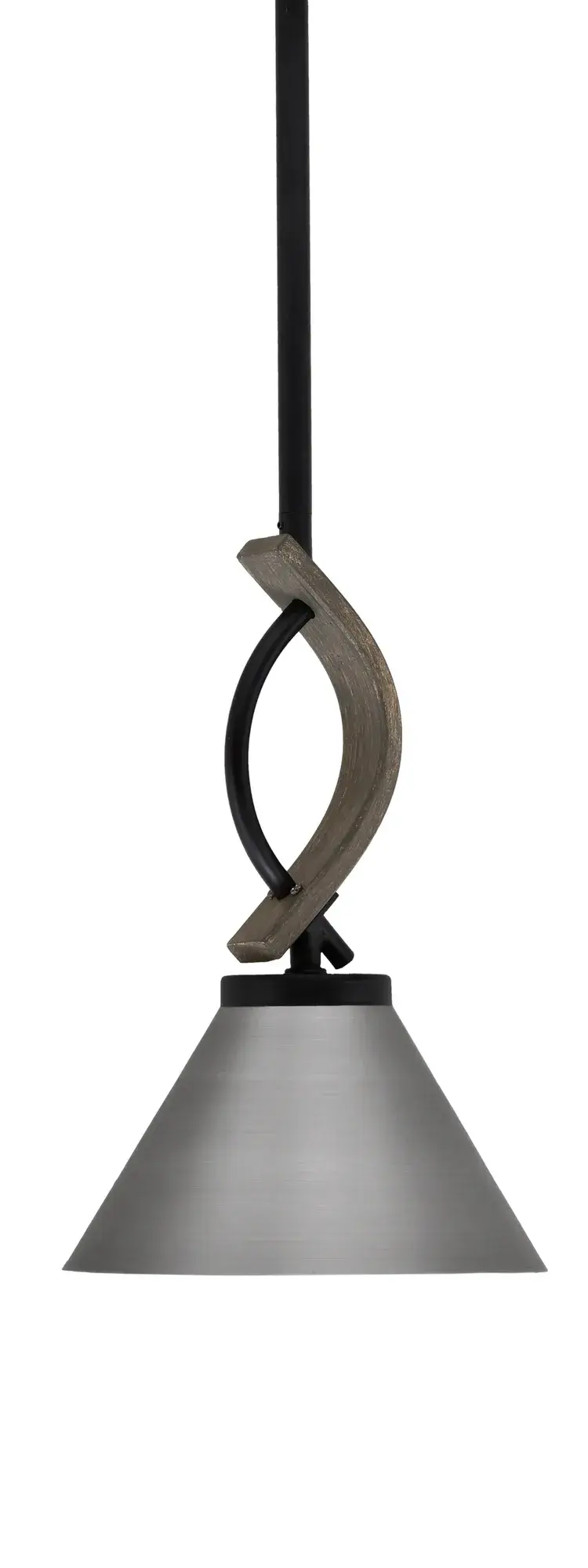 Monterey Mini Pendant with Brushed Nickel Shade - Image 1