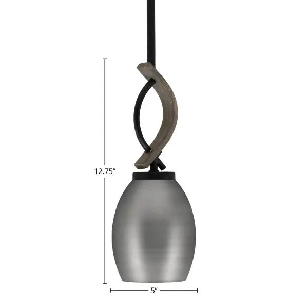 Monterey Mini Pendant with Brushed Nickel Shade - Image 2