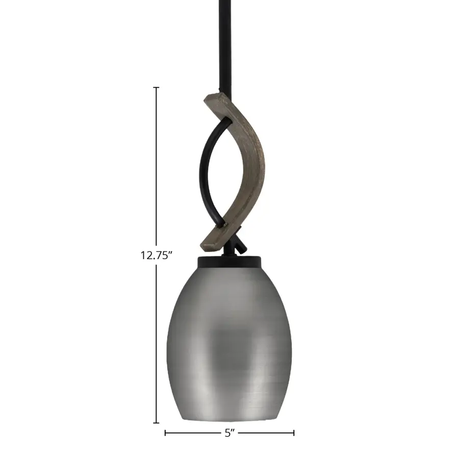 Monterey Mini Pendant with Brushed Nickel Shade - Image 2