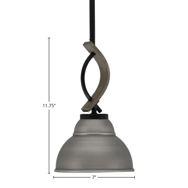 Monterey Mini Pendant with Double Bubble Shade - Image 2