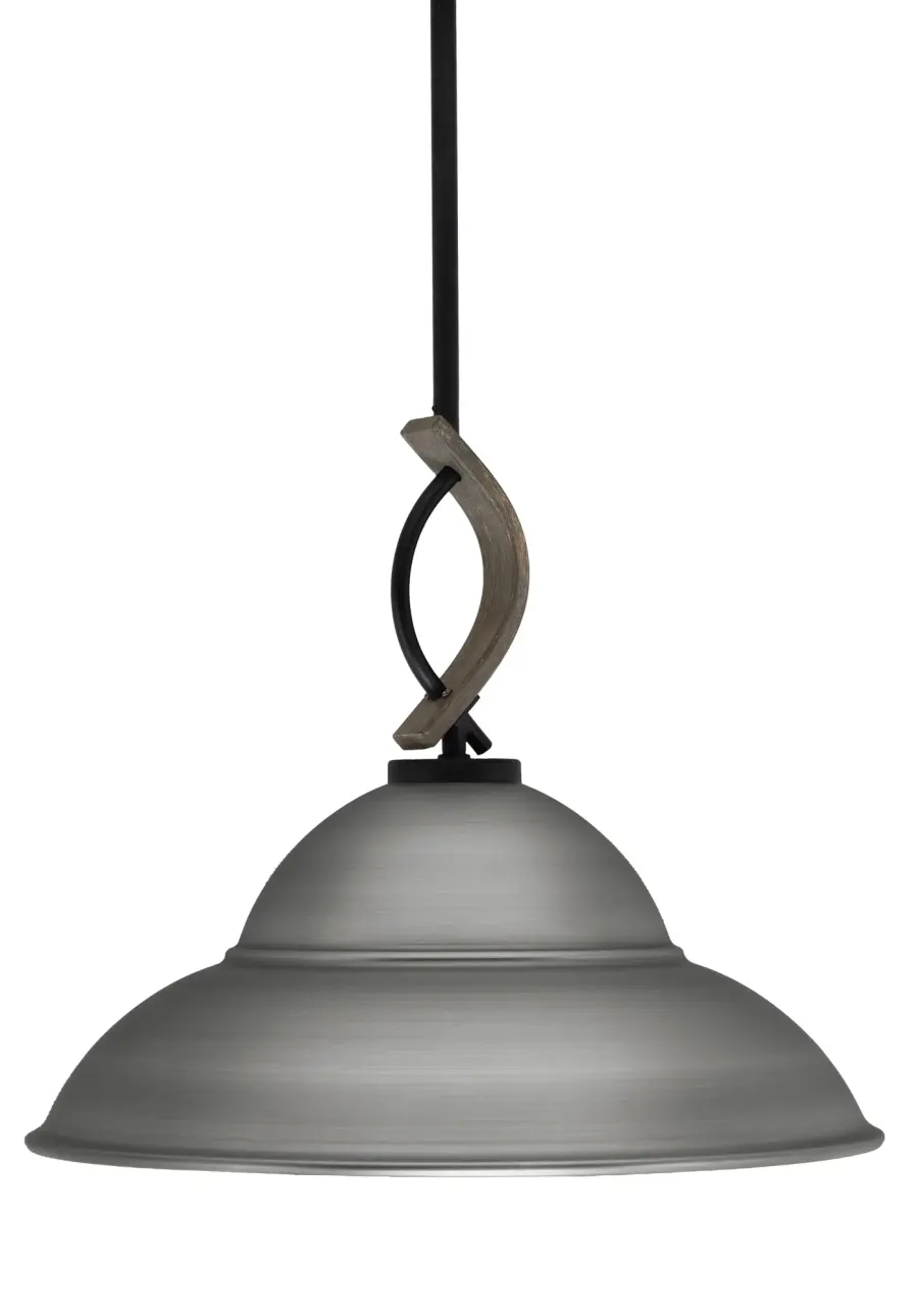 Monterey Stem Hung Mini Pendant with Double Bubble Shade - Image 1