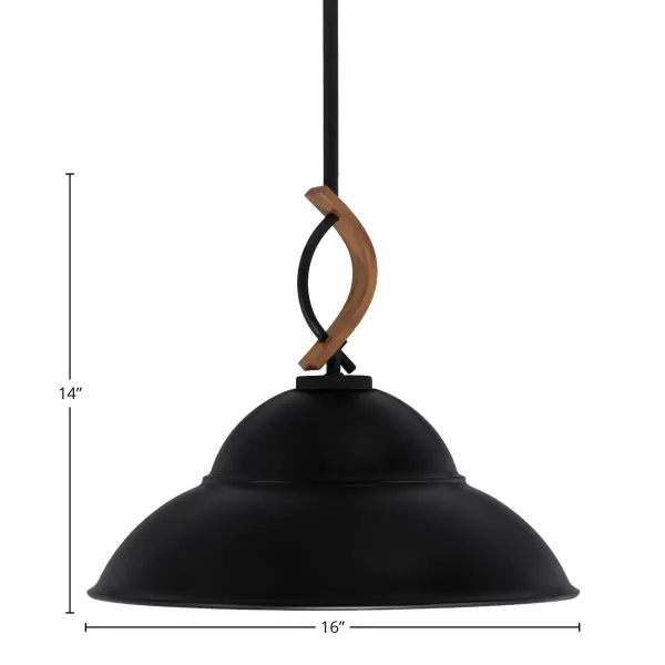Monterey Stem Hung Mini Pendant with Double Bubble Shade - Image 2