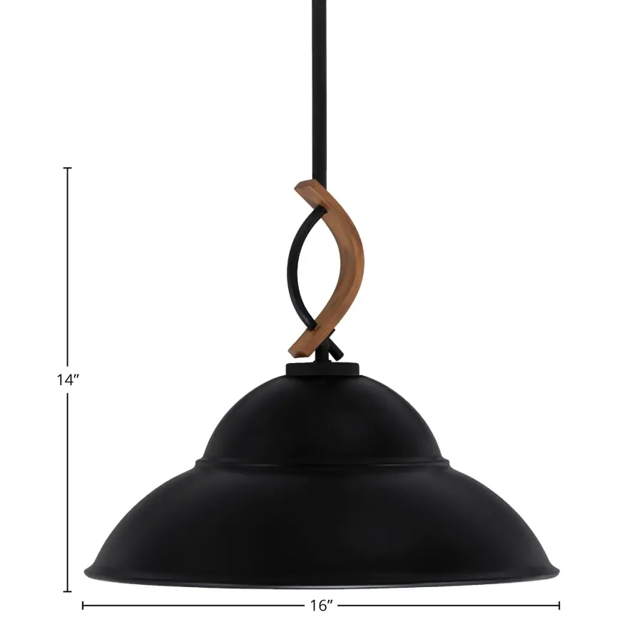 Monterey Stem Hung Mini Pendant with Double Bubble Shade - Image 2