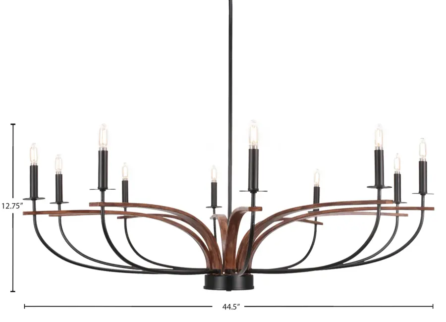 Monterey 10-Light Uplight Chandelier - Image 2