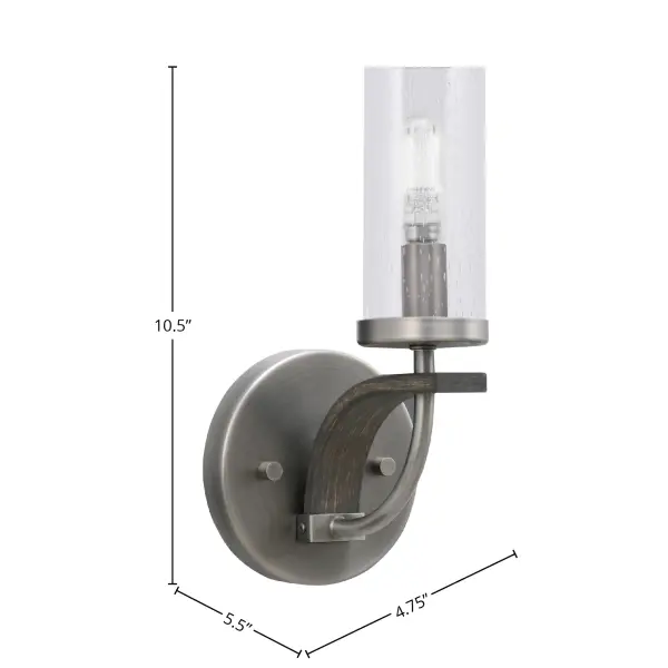 Monterey Wall Sconce with Clear Bubble Glass - Image 2