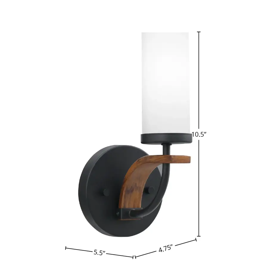 Monterey Wall Sconce with White Marble Glass - Image 2