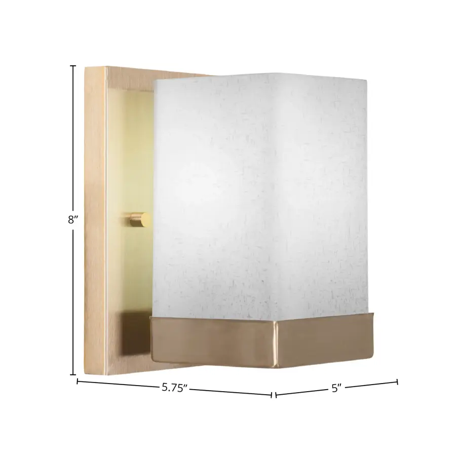 Nouvelle Wall Sconce with White Muslin Glass - Image 2