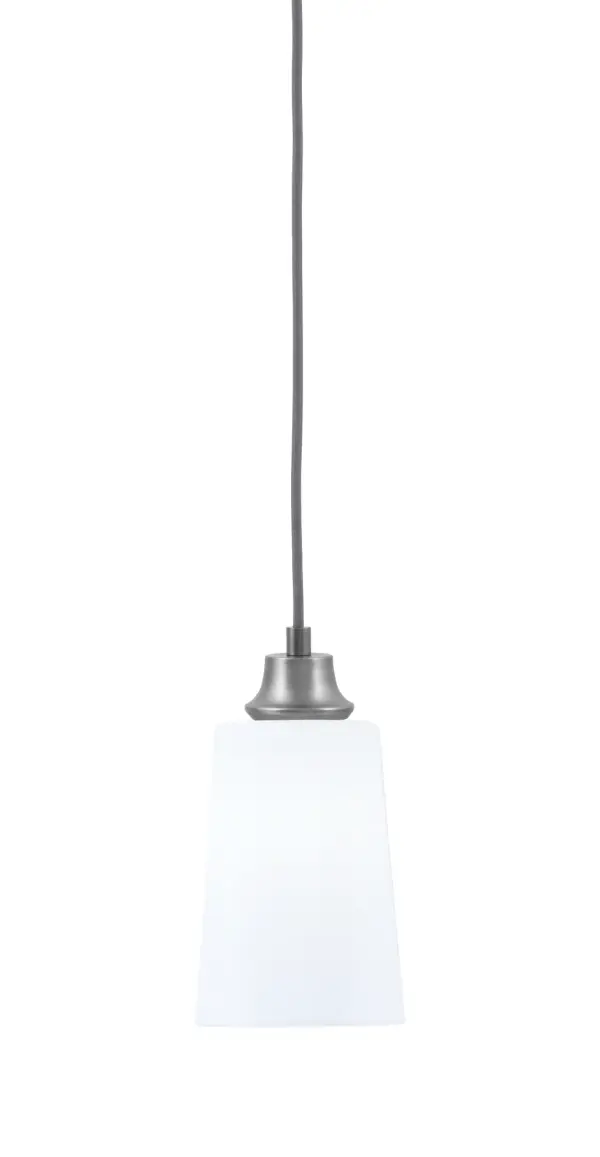 Cord Mini Pendant with White Opal Glass - Image 1