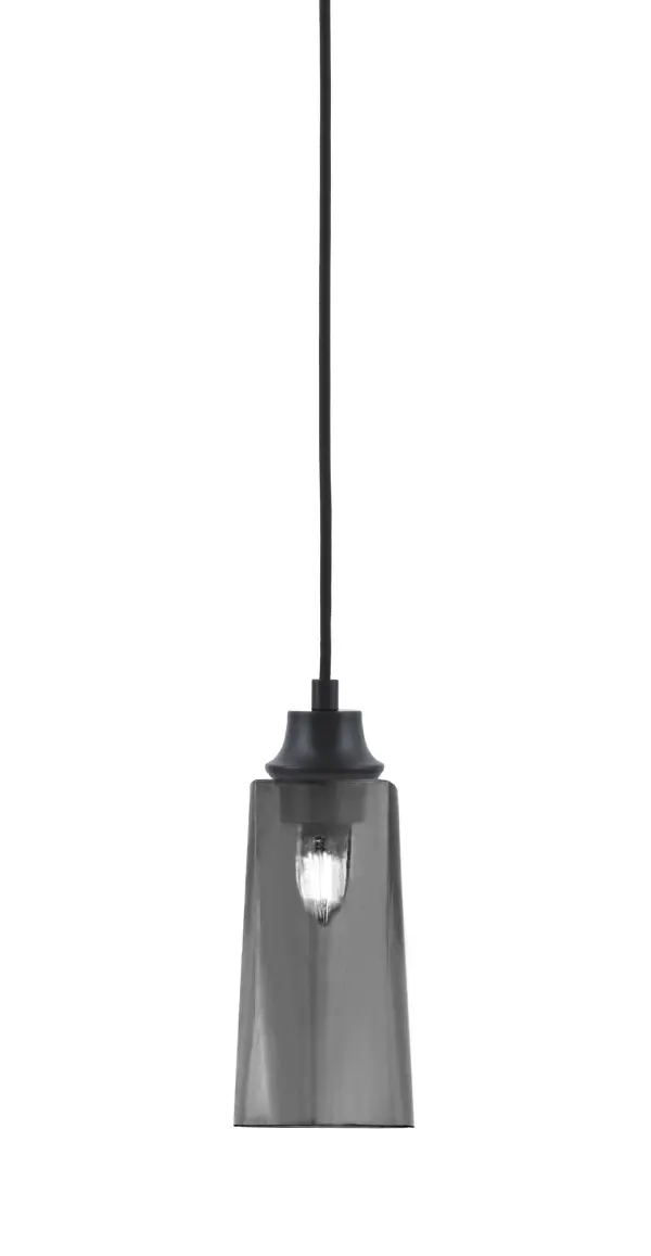 Toltec Lighting Chain Mini Pendant with Smoke Bubble Glass - Image 1