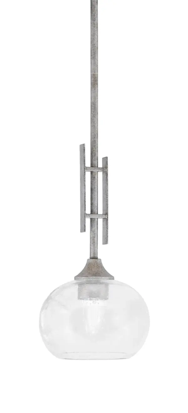 Uptowne Mini Pendant with Clear Bubble Glass - Image 1
