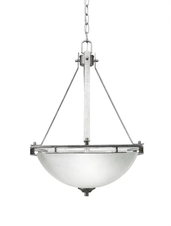 Uptowne 3-Light Pendant with White Muslin Glass - Image 1