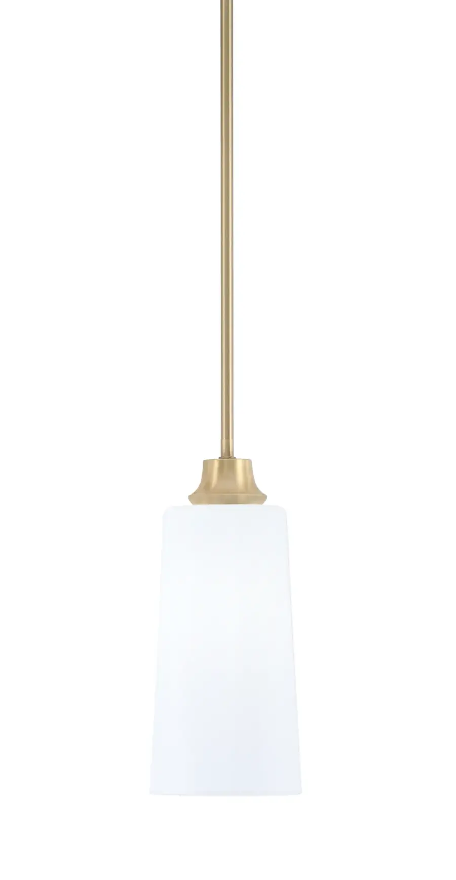 Toltec Lighting Chain Hung Mini Pendant with White Opal Glass - Image 1