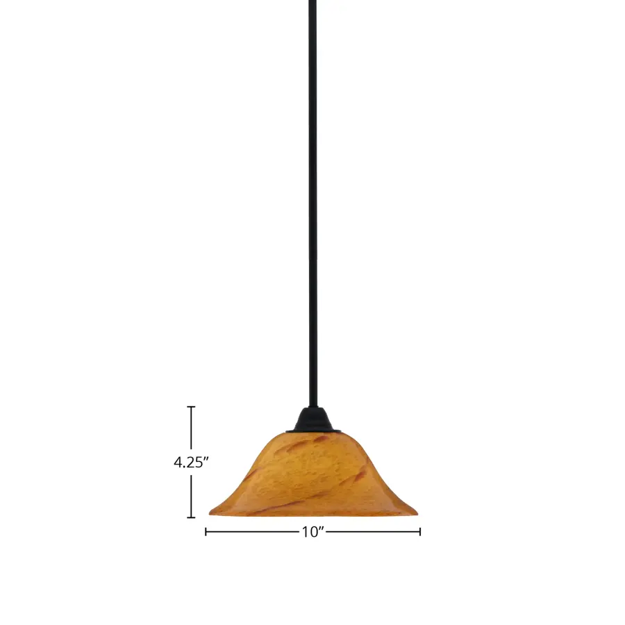 Paramount Stem Hung Mini Pendant with Sunset Glass - Image 2