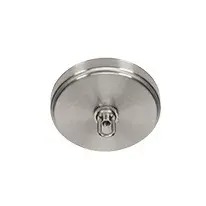 Paramount 3-Light Chandelier in Brushed Nickel with Clear Bubble Glass - Image 3