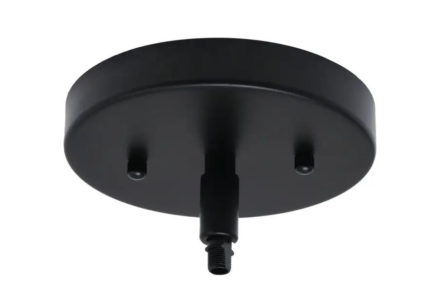Kurve 6 Light Chandelier in Matte Black with Clear Bubble Glass - Image 4
