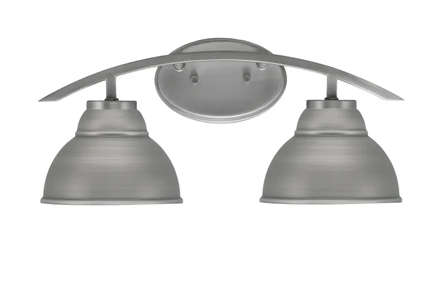 Kurve 2 Light Bath Bar in Graphite with Double Bubble Shades - Image 1
