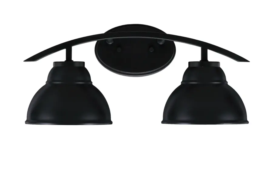 Kurve 2 Light Bath Bar in Matte Black - Image 1