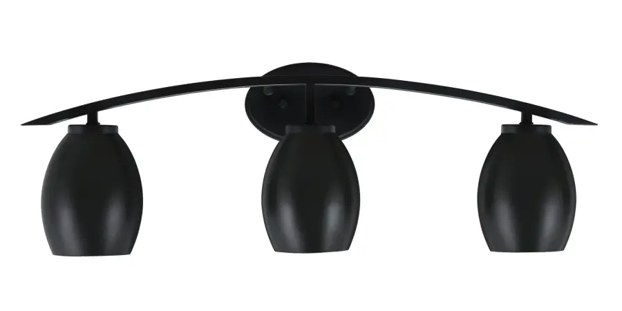 Kurve 3 Light Bath Bar in Matte Black - Image 1