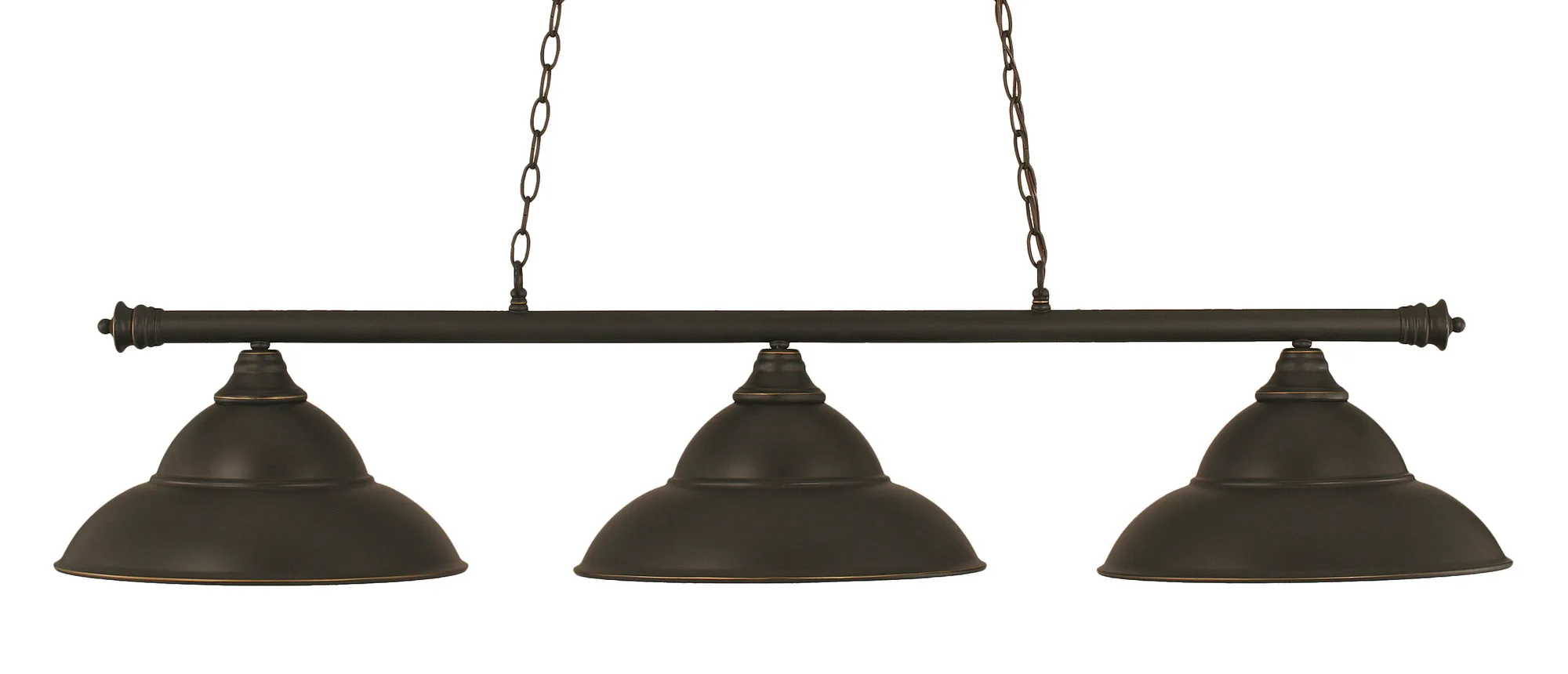 Oxford 3-Light Island Pendant in Dark Granite