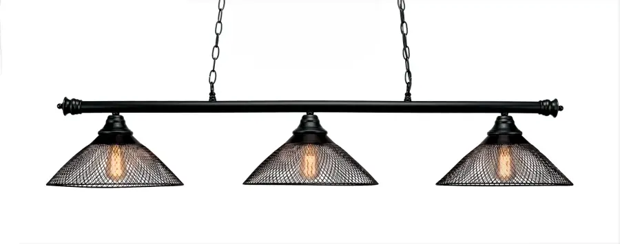 Oxford 3-Light Island Pendant with Mesh Shades - Image 1