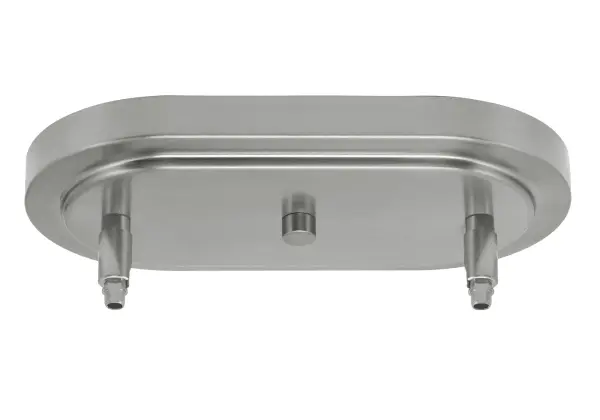 Kurve 3-Light Island Pendant in Graphite with Matte Black Shades - Image 3