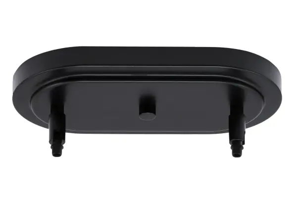 Kurve 3-Light Island Pendant in Matte Black with Graphite Shades - Image 3