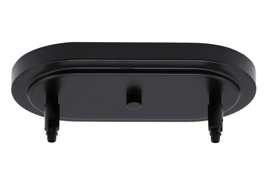 Kurve 3-Light Island Pendant in Matte Black with Graphite Shades - Image 3