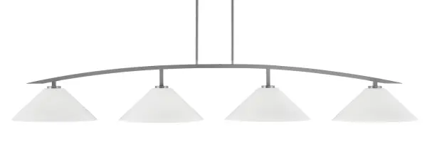 Kurve 4 Light Bar in Graphite with White Marble Glass - Image 1