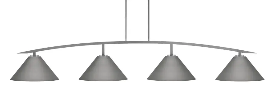 Kurve 4 Light Bar in Graphite with Cone Shades - Image 1