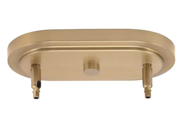 Kurve 4-Light Island Pendant in New Age Brass with Matte Black Shades - Image 3