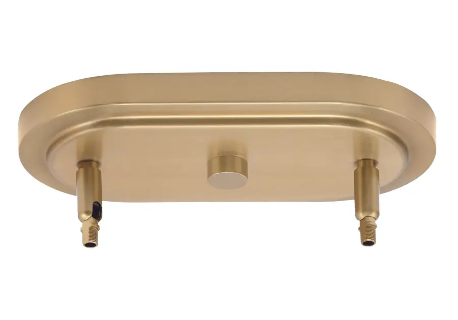 Kurve 4-Light Island Pendant in New Age Brass with Matte Black Shades - Image 3
