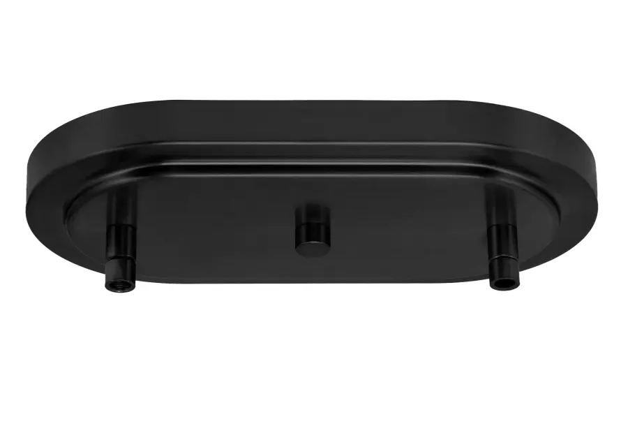 Kurve 3-Light Island Pendant in Matte Black with New Age Brass Shades - Image 3