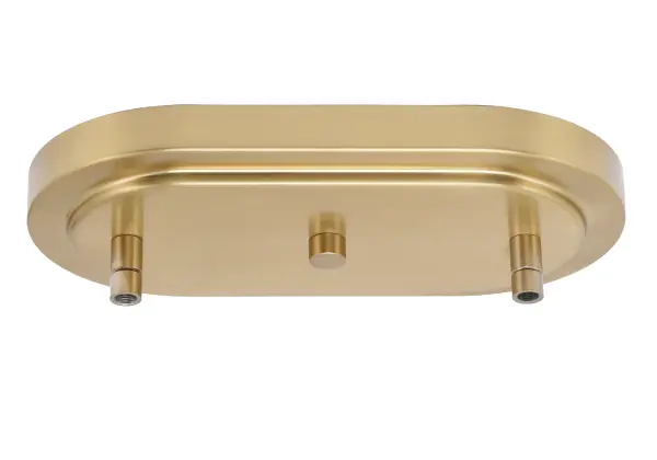 Kurve 3-Light Island Light in New Age Brass - Image 3