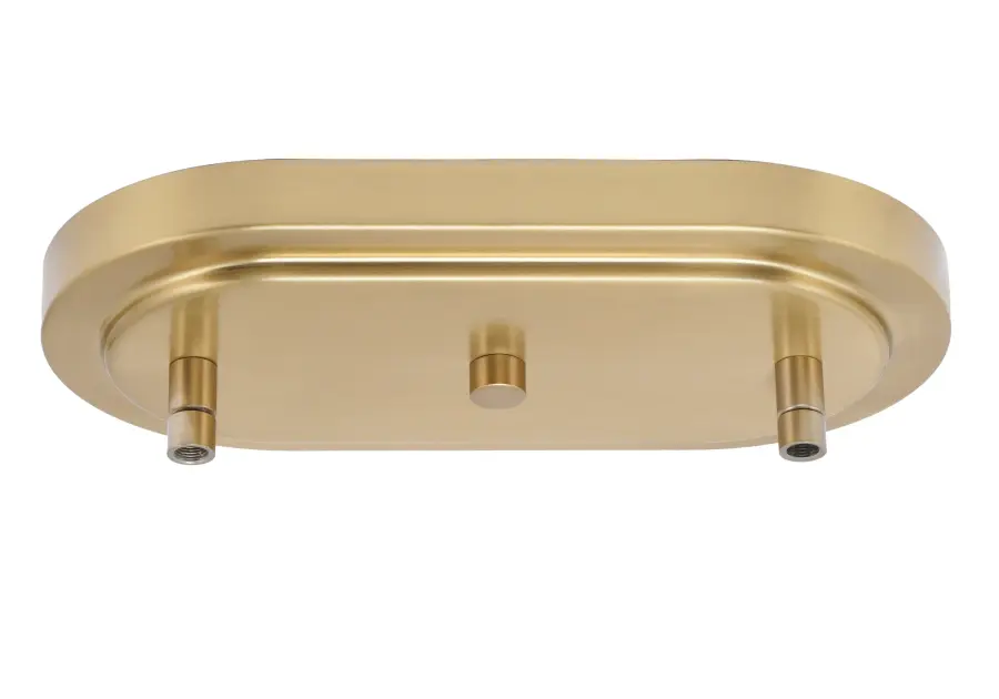 Kurve 3-Light Island Light in New Age Brass - Image 3