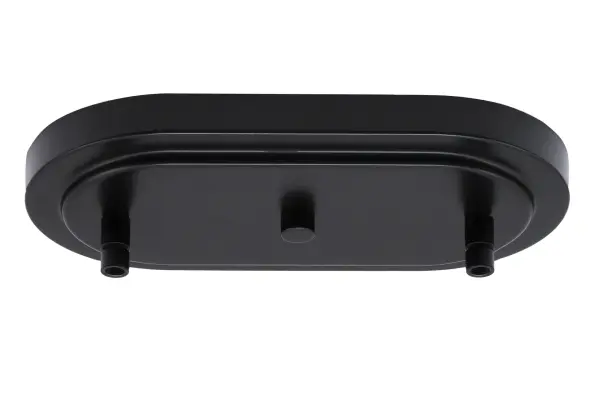 Kurve 5-Light Island Chandelier in Matte Black with Chrome Shades - Image 3