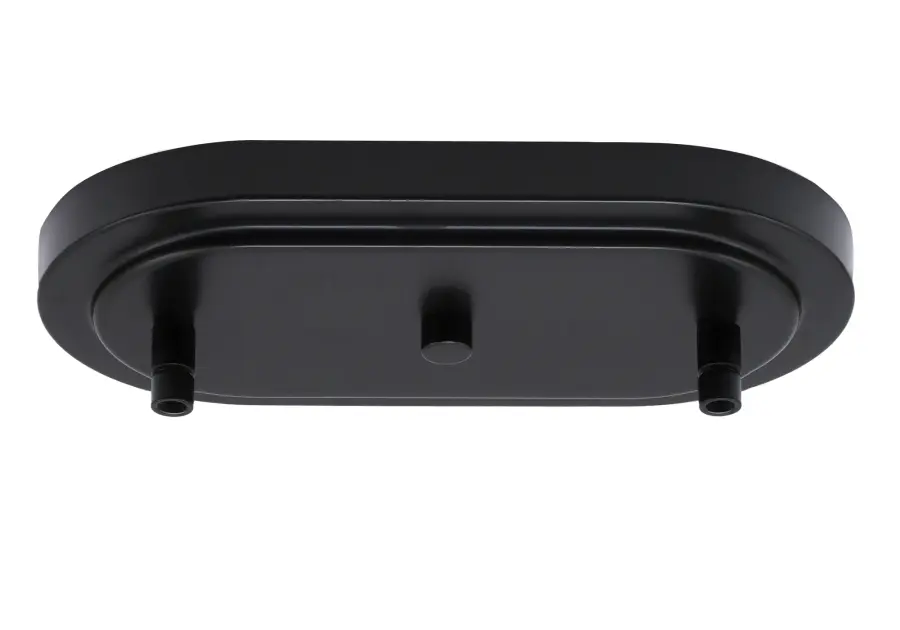 Kurve 5-Light Island Chandelier in Matte Black with Chrome Shades - Image 3