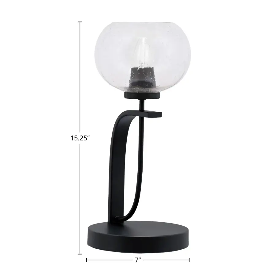 Cavella Accent Lamp with Clear Bubble Glass - Image 2
