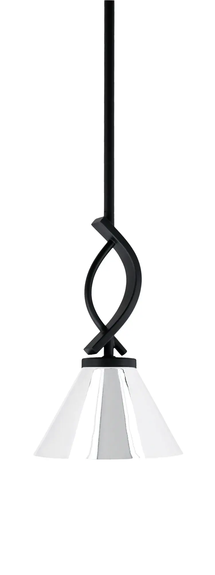 Cavella Mini Pendant with Chrome Cone Shade - Image 1