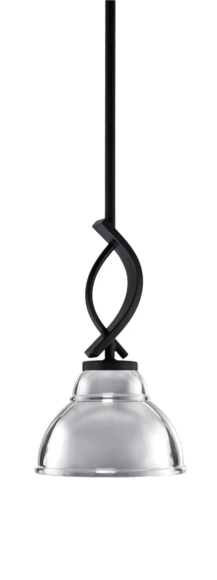 Cavella Mini Pendant with Chrome Double Bubble Shade - Image 1