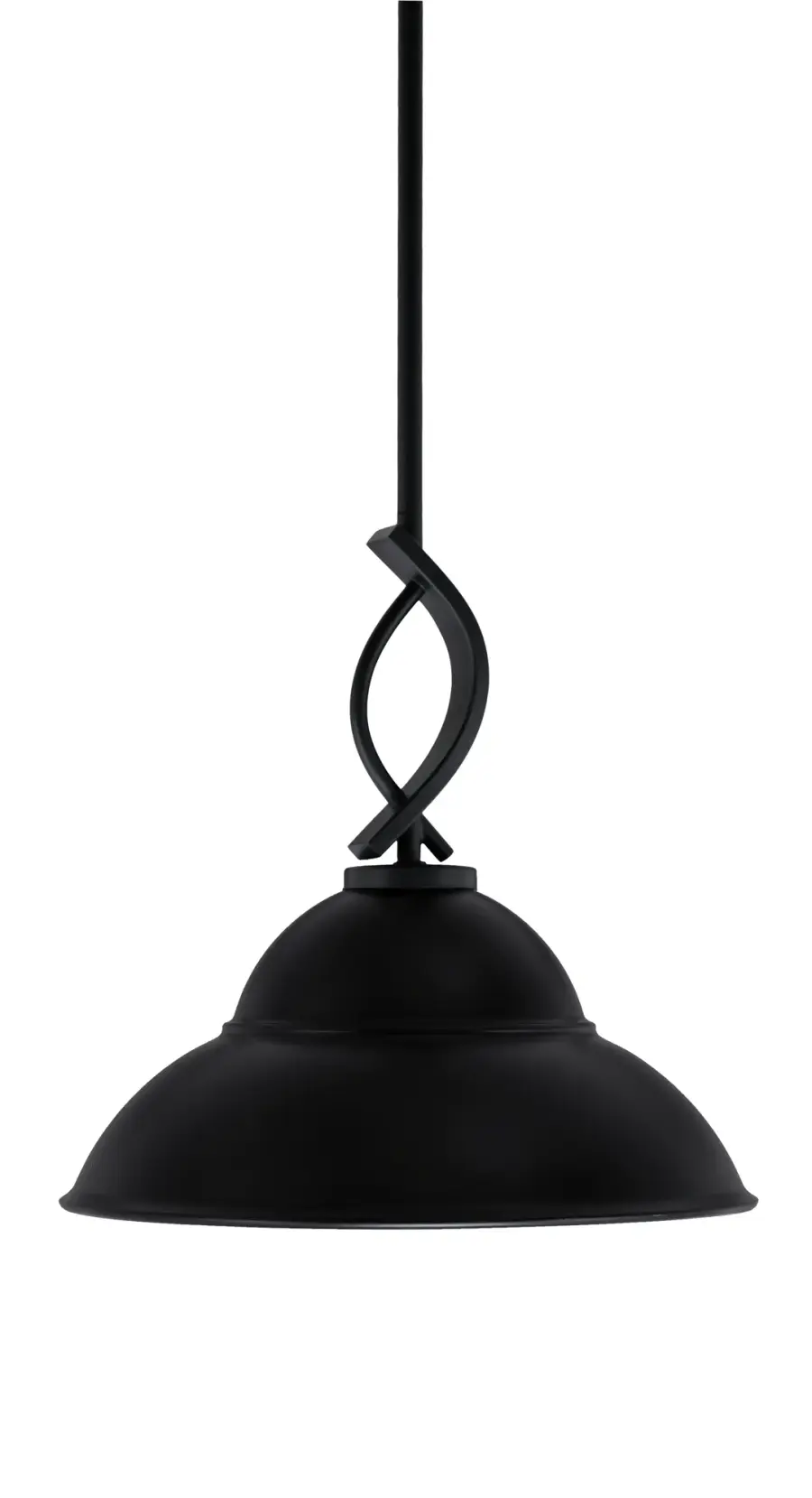 Cavella Stem Hung Mini Pendant with Double Bubble Shade - Image 1