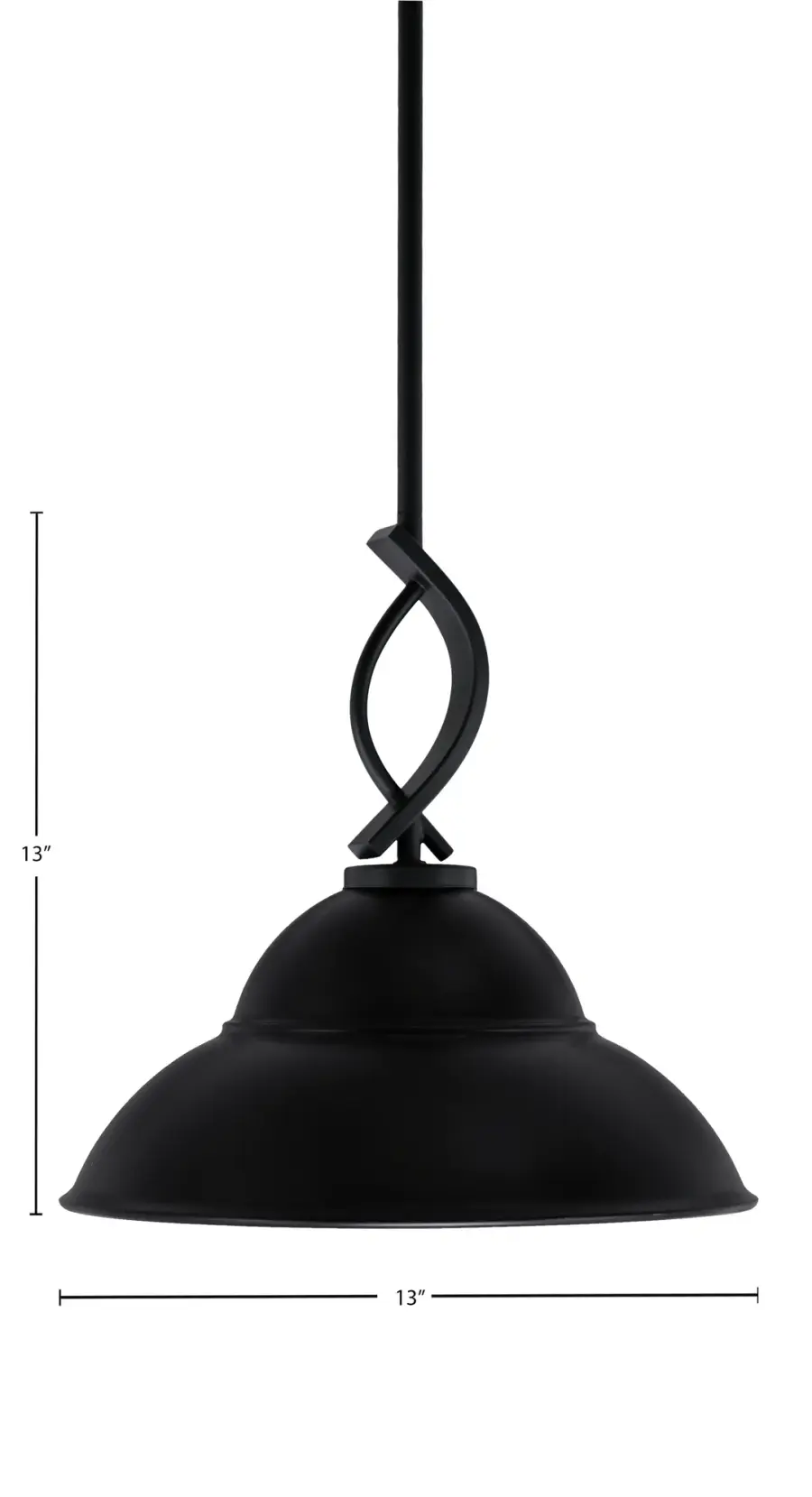Cavella Stem Hung Mini Pendant with Double Bubble Shade - Image 2