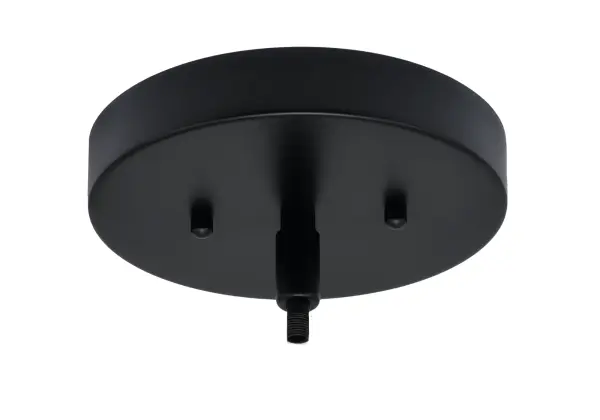 Cavella 5 Light Chandelier in Matte Black with White Marble Glass - Image 3